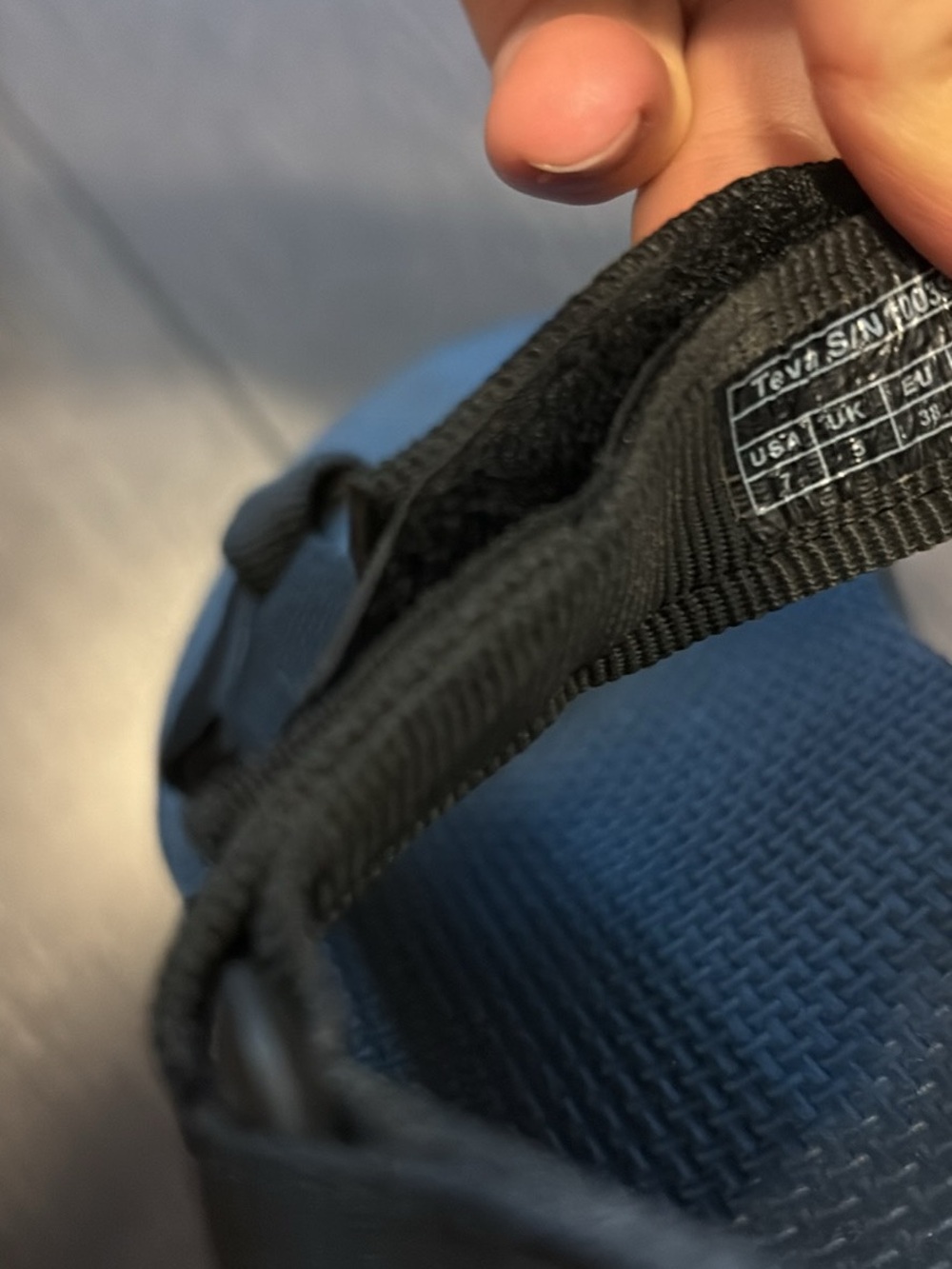 Women's Teva Black Outdoor Sport Sandals - Adjustable Strap - Picture 5 of 5